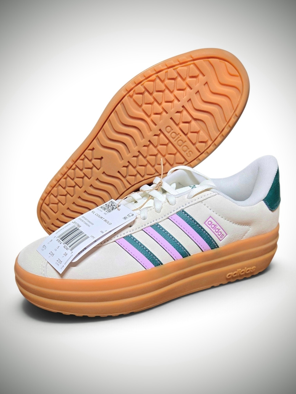 NEW Adidas VL Court Bold Women's Athletic Shoe Lifestyle Platform Sneaker